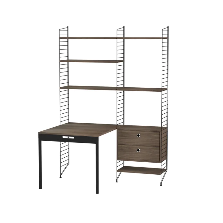 String children's room walnut & black - Combination E - String