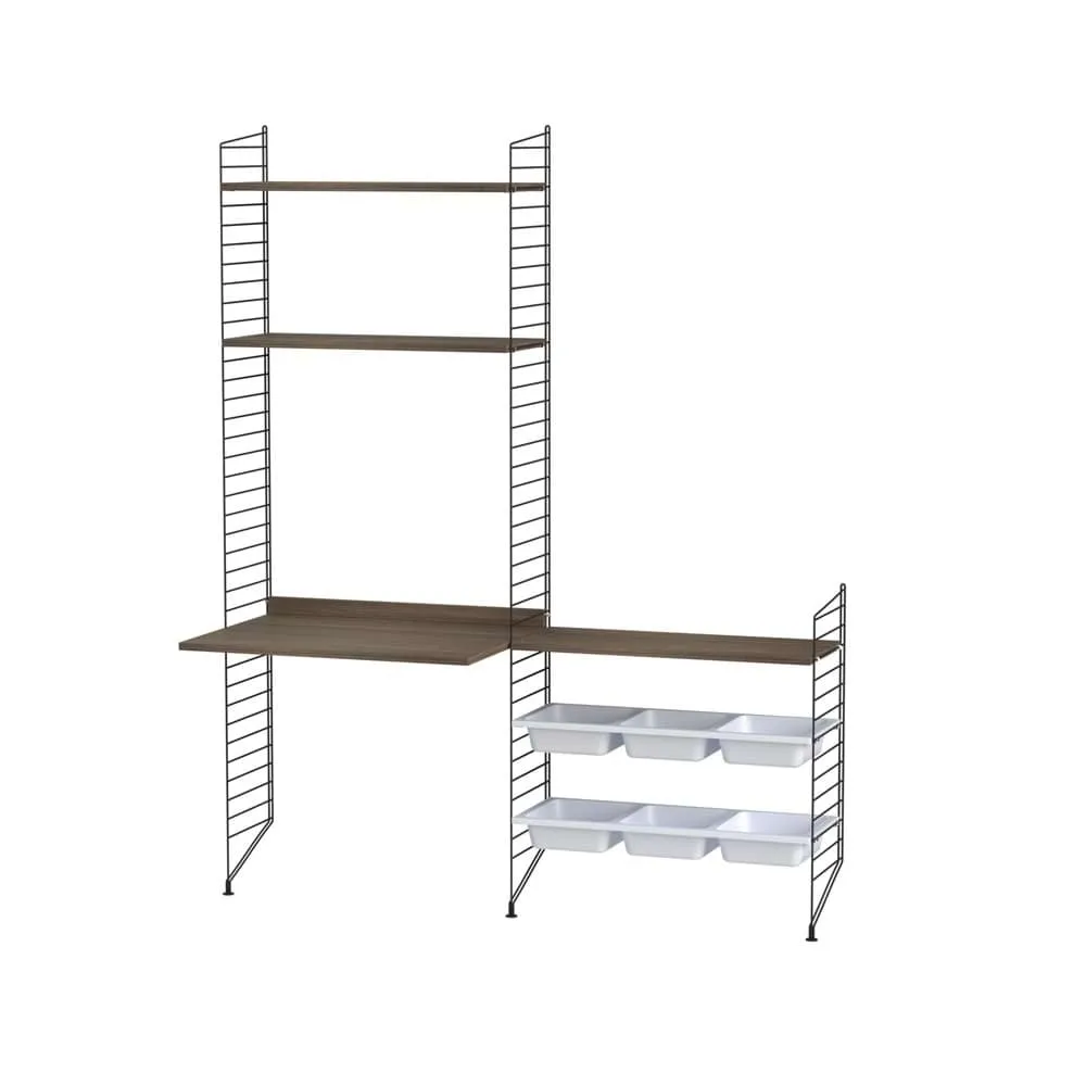 String children's room walnut & black - Combination E String
