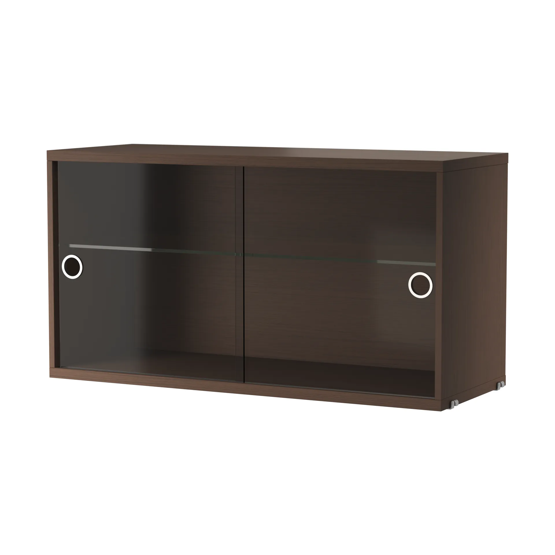 String display cabinet, Dark oak, 78x30 cm String