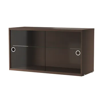 String display cabinet - Dark oak, 78x30 cm - String