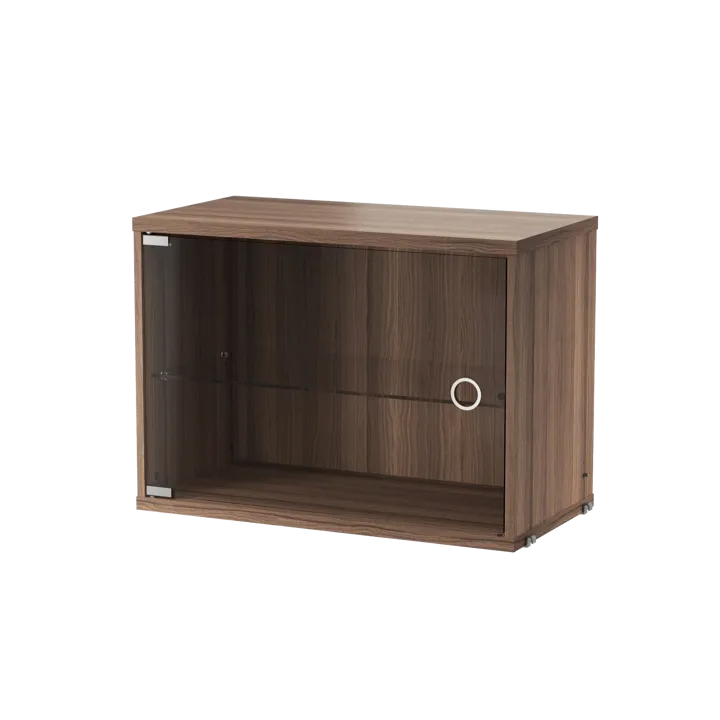 String display cabinet - Walnut, 58x30 cm - String