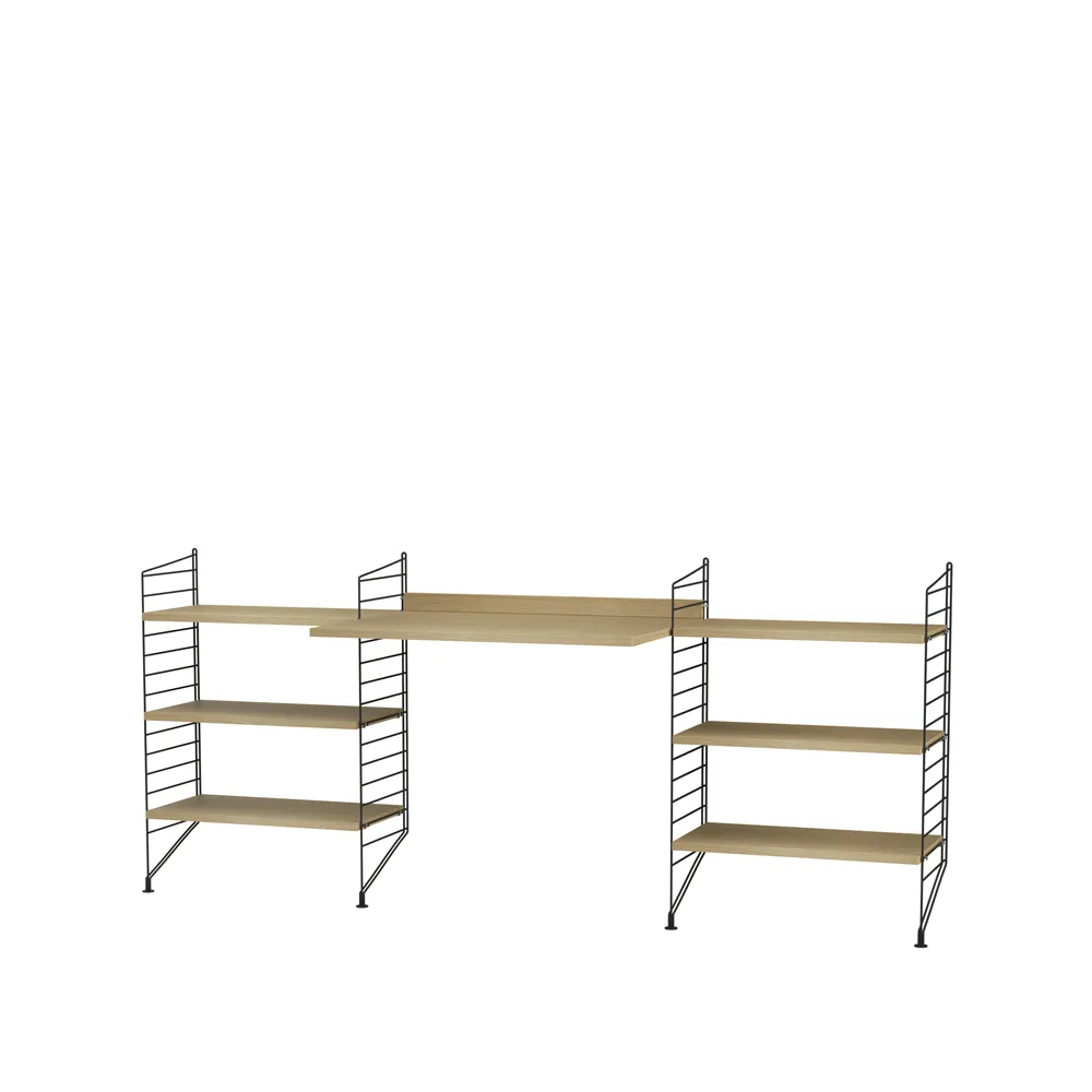 String living room oak & black - Combination D,  String