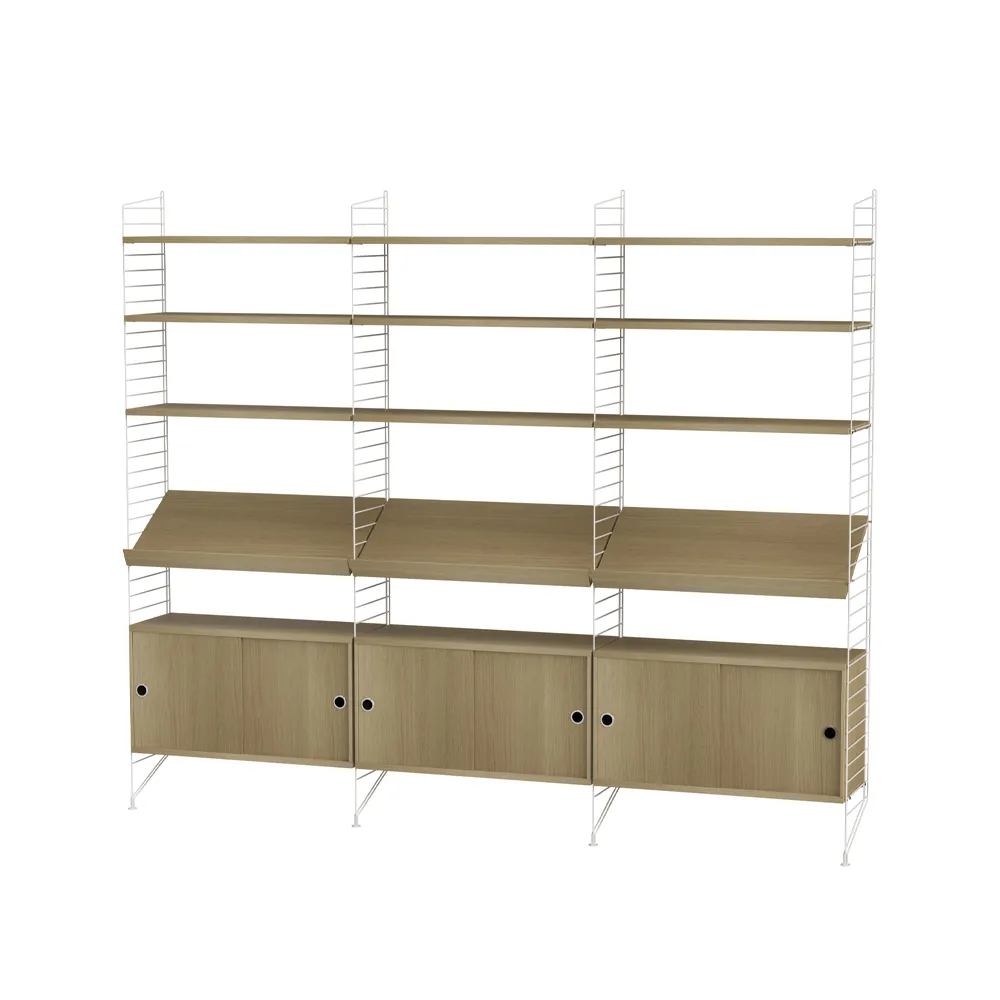 String living room oak & white - Combination G,  String