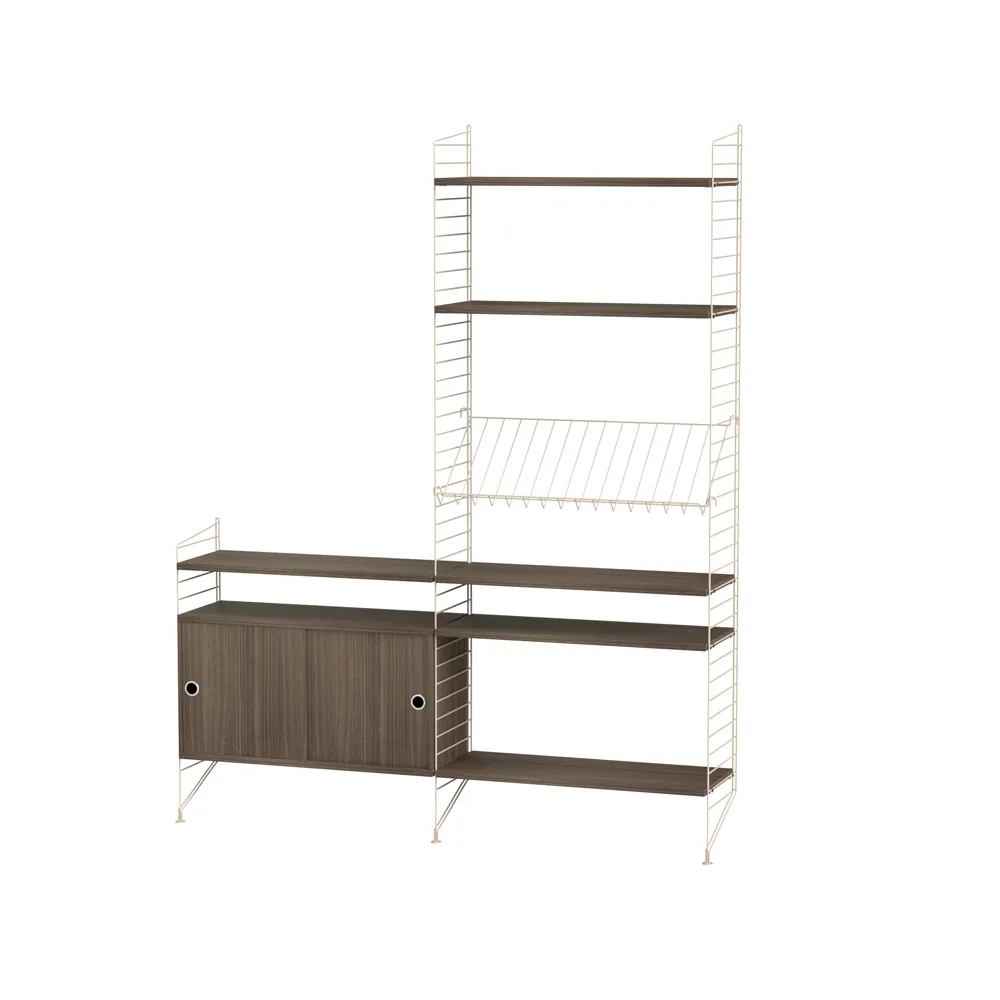 String living room walnut & beige - Combination K,  String