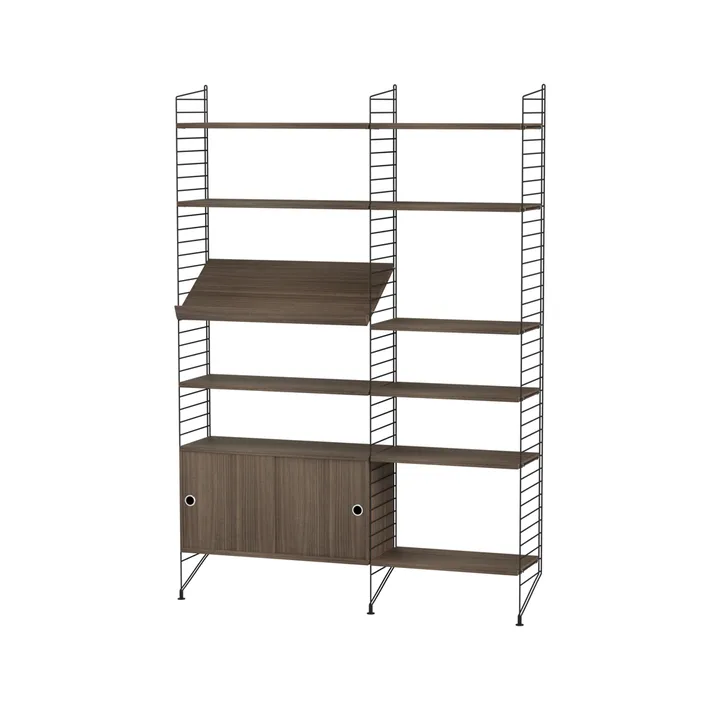 String living room walnut & black - Combination H - String