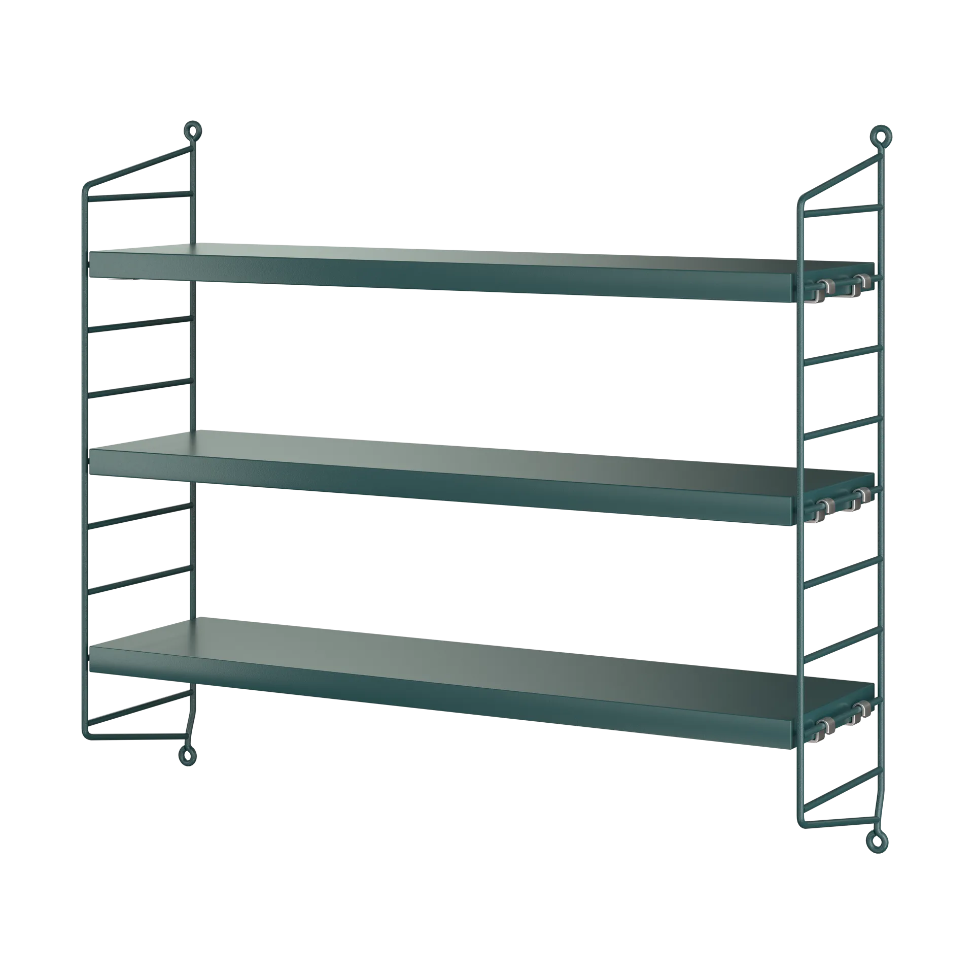String Pocket wall shelf, Tegnér green String