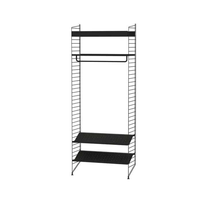 String Shelf black - Combination L - String
