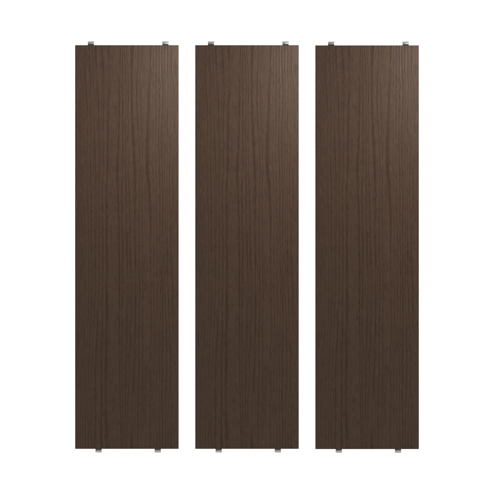 String shelf, Dark oak, 78x20 cm, 3-pack String