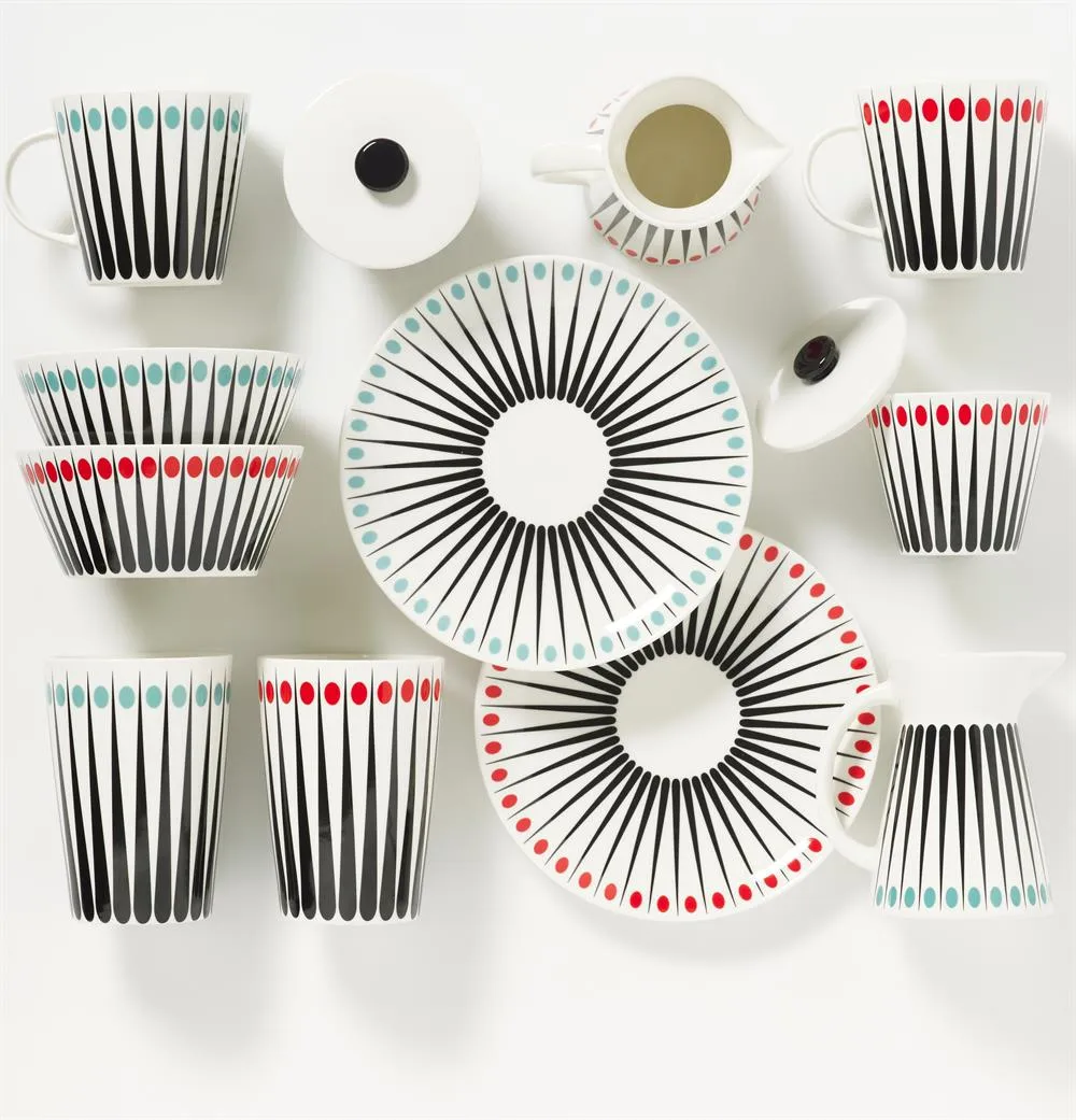 Amanda sugar bowl, white-tomato (red) Superliving