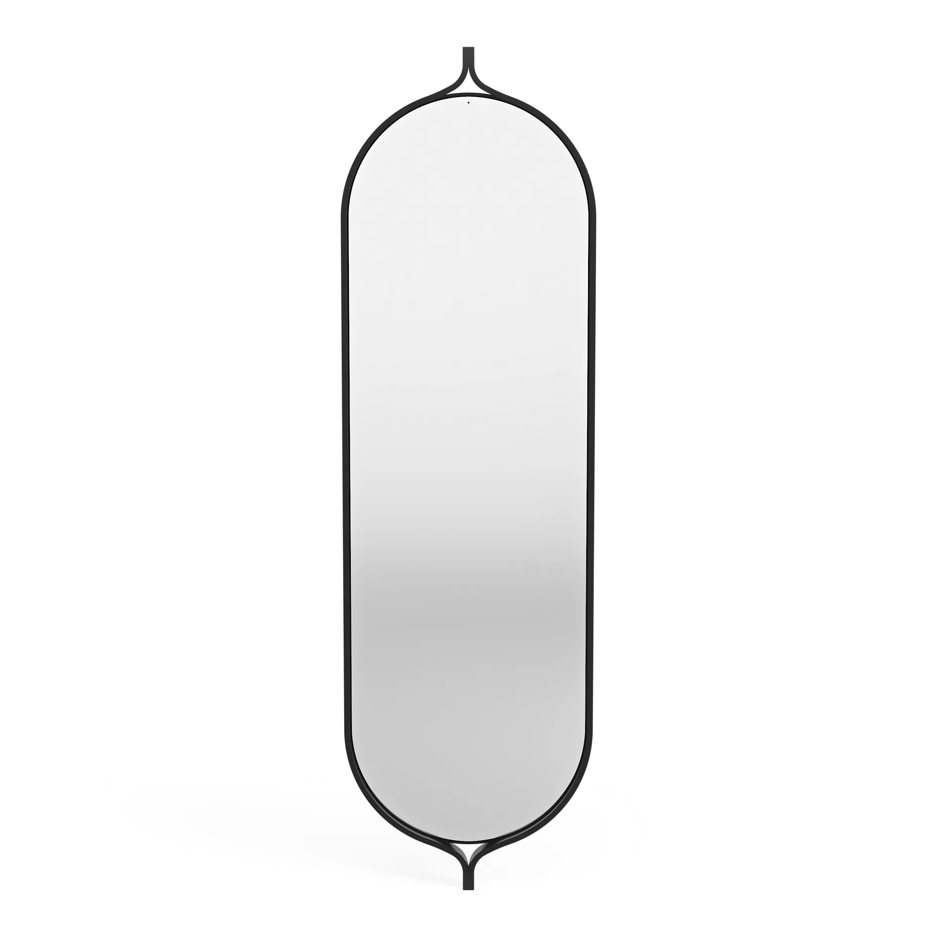 Comma Mirror oblong 135 cm, Ash black stain Swedese