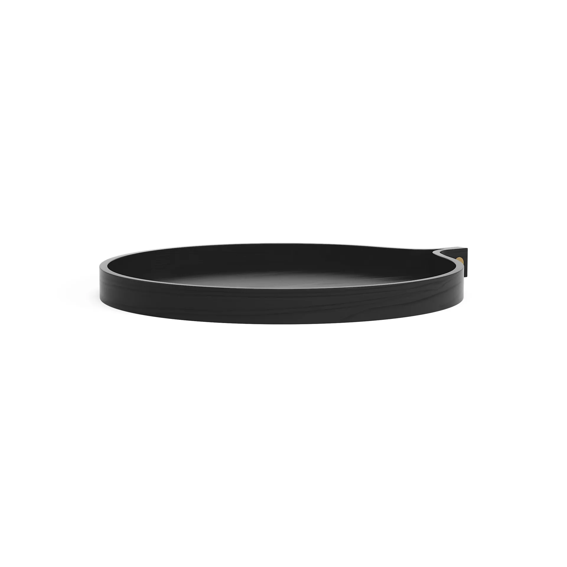 Comma tray Ø40 cm, Ash black oiled Swedese