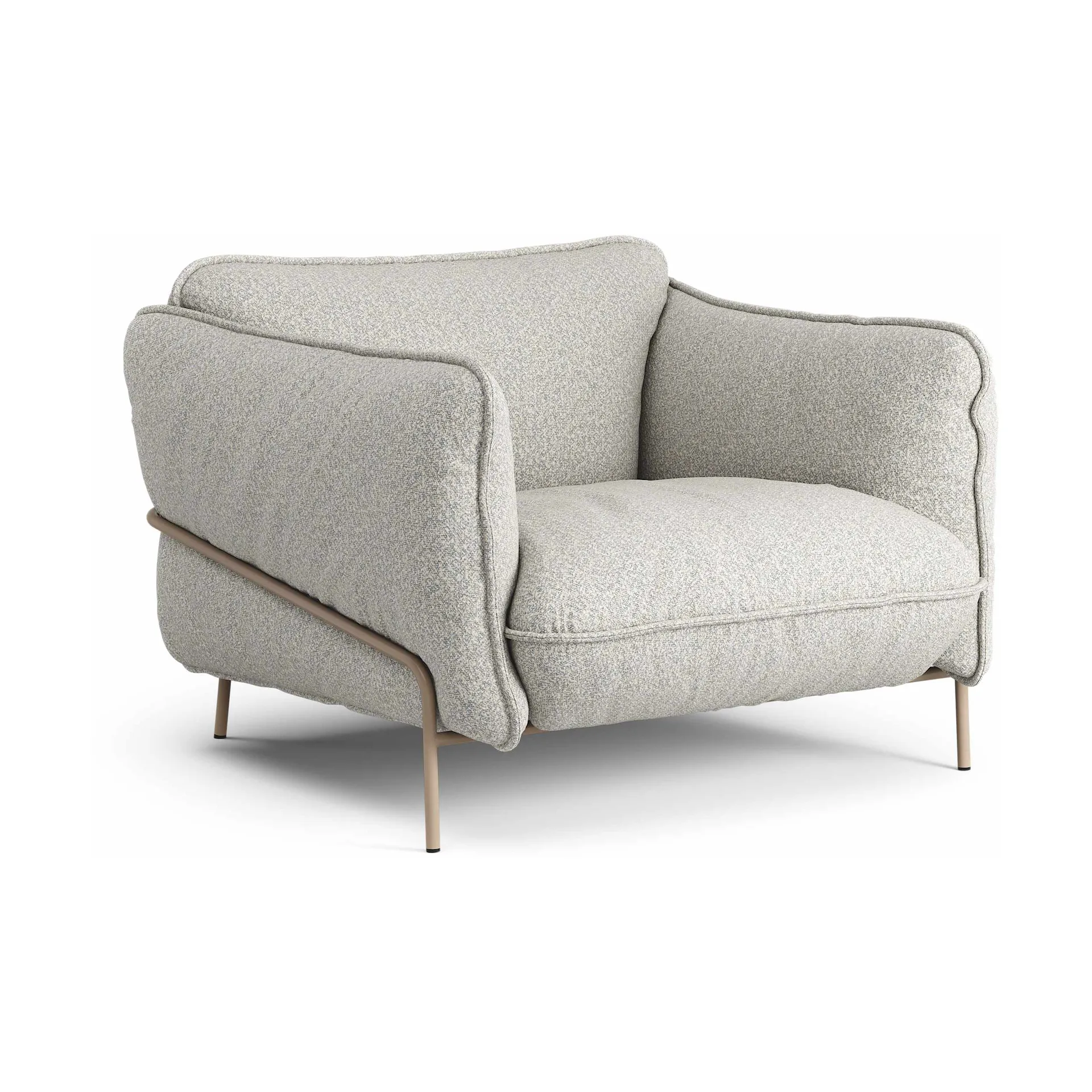Continental armchair, Wave Sky-nutmeg Swedese