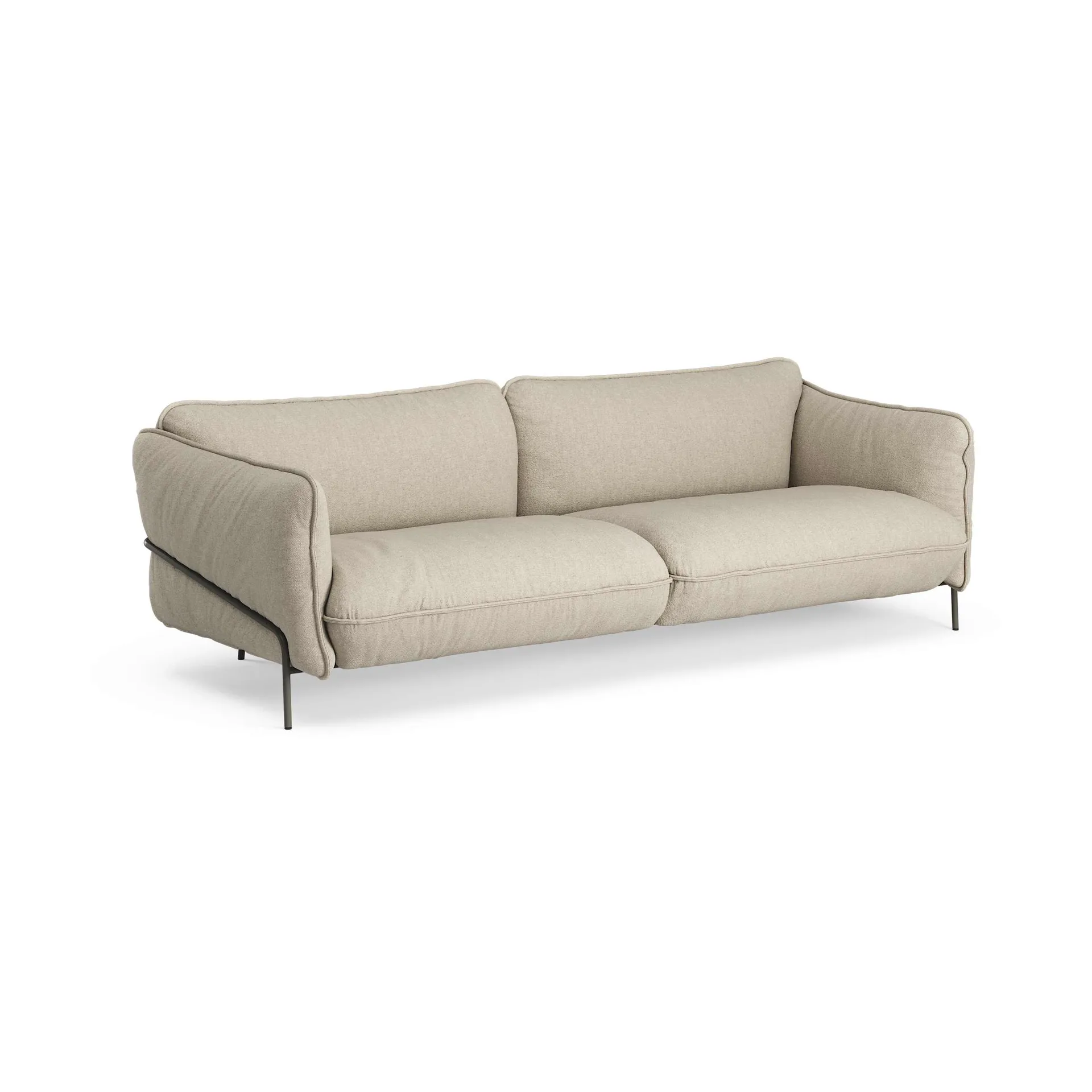 Continental sofa, Sealife Dark beige/White-orkangrå Swedese