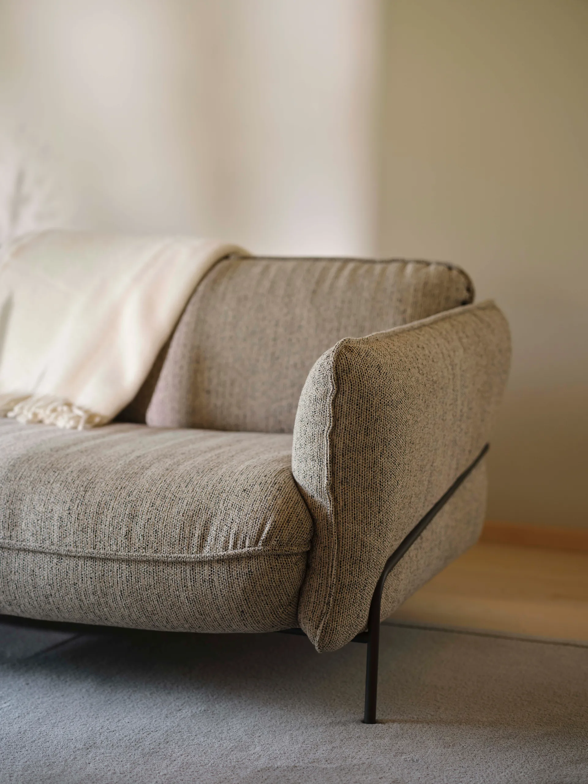 Continental sofa, Sealife Green/Black-orkangray Swedese