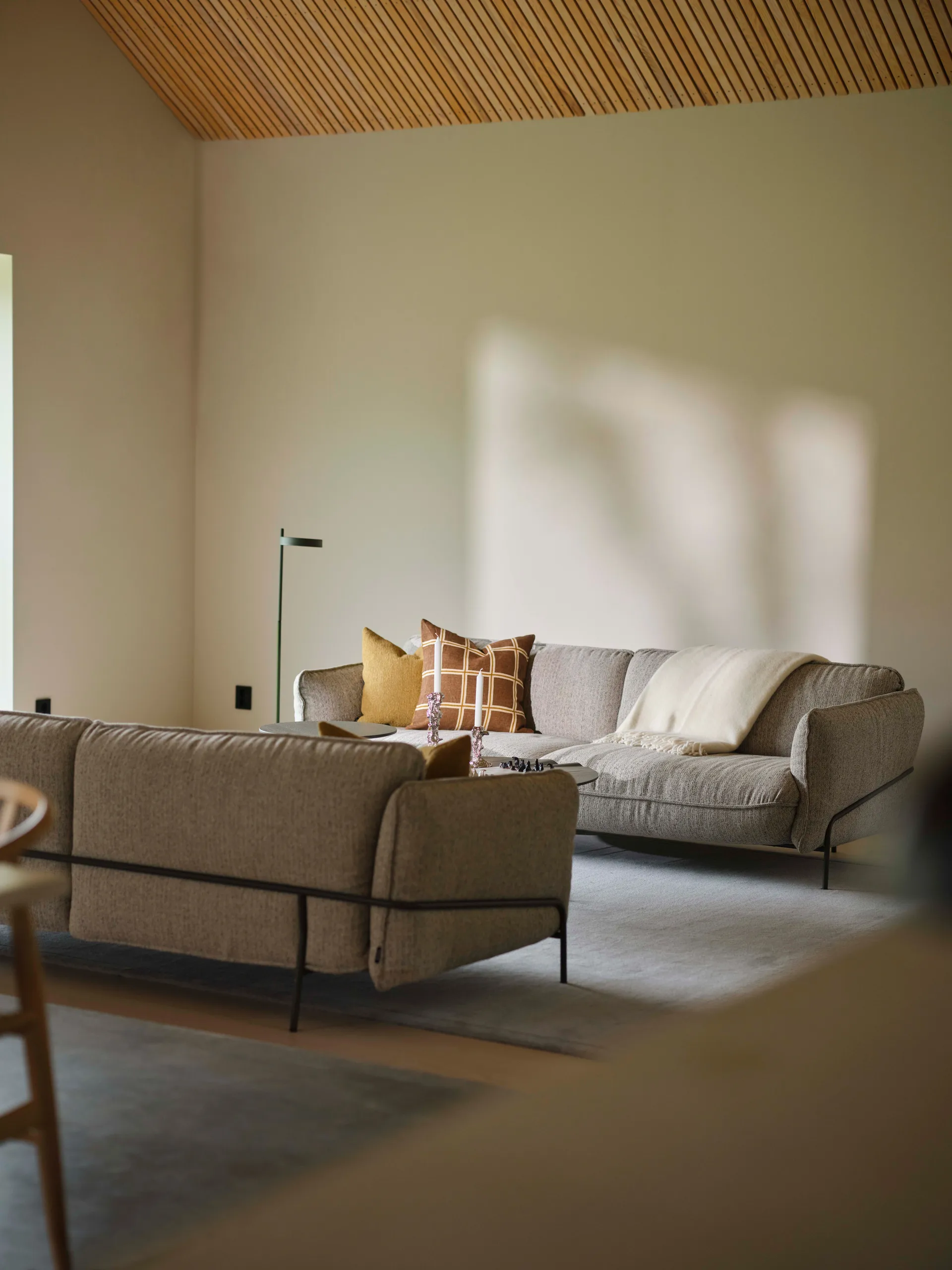 Continental sofa, Sealife Green/Black-orkangray Swedese