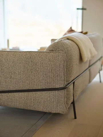 Continental sofa - Wave Cobblestone-orkangrå - Swedese