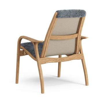 Laminett armchair - Sheepskin Charcoal-oiled oak - Swedese
