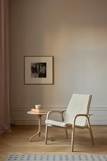 Laminett armchair - Sheepskin Espresso-white pigmented oak - Swedese