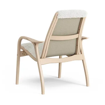 Laminett armchair - Sheepskin Off white-lacquered beech - Swedese