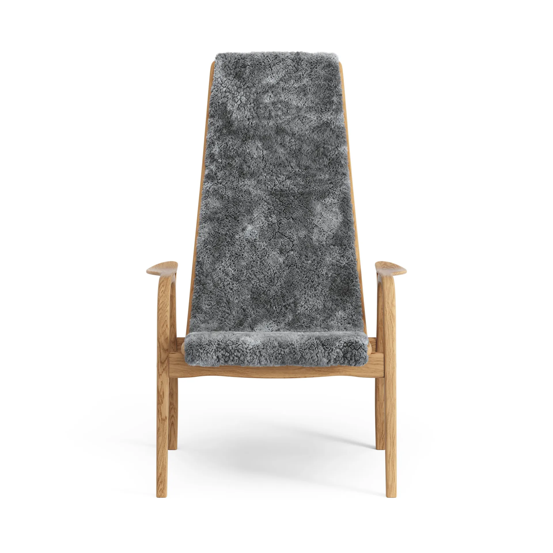 Lamino arm chair oiled oak/sheep skin, Scandinavian Grey (grey) Swedese