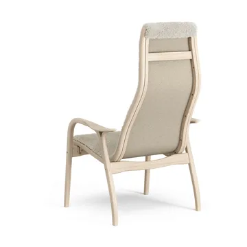 Lamino armchair - Sheepskin Moonlight-white-pigmented oak - Swedese
