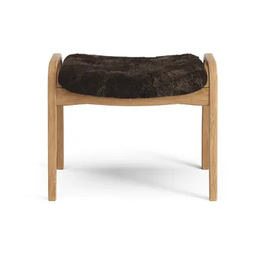 Lamino footstool - Sheepskin Espresso-oiled oak - Swedese