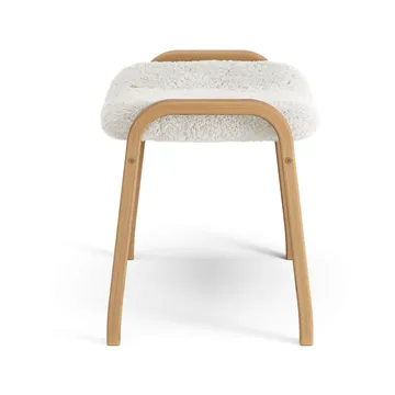 Lamino footstool - Sheepskin Off white-oiled oak - Swedese