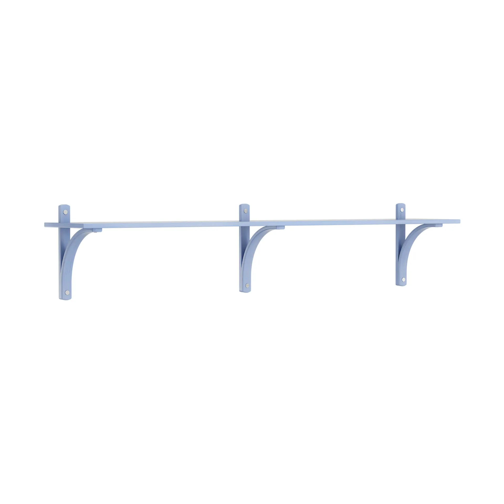 Levi shelf 1 shelf level, ILKE Blue-aluminium, 180 cm Swedese