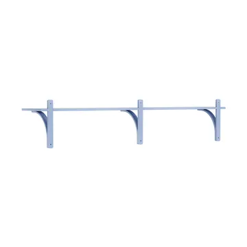 Levi shelf 1 shelf level - ILKE Blue-aluminium, 180 cm - Swedese