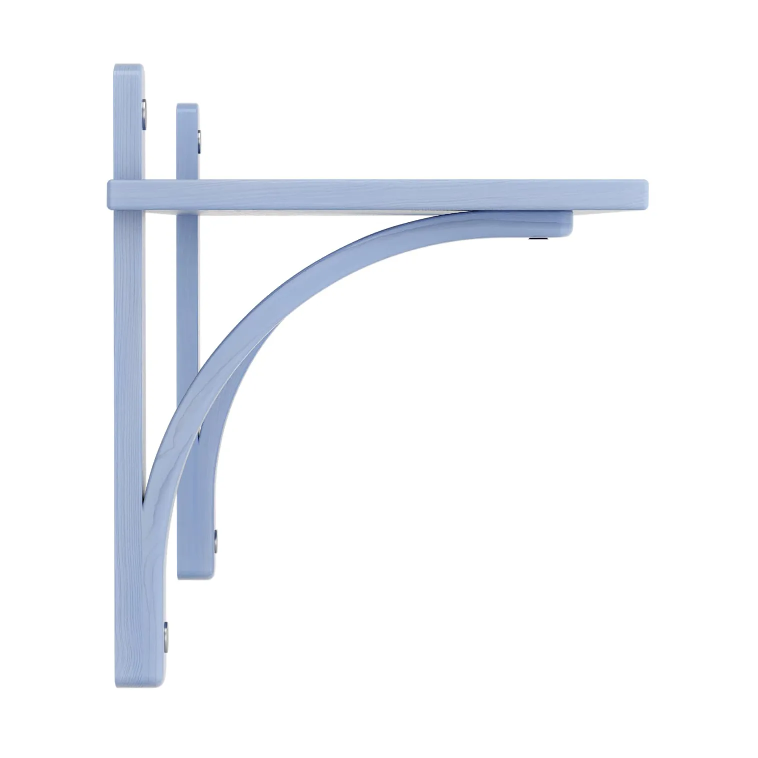 Levi shelf 1 shelf level, ILKE Blue-aluminium, 90 cm Swedese