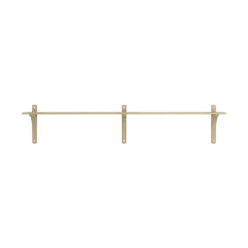 Levi shelf 1 shelf level - Natural lacquered oak-aluminium, 180 cm - Swedese