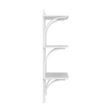 Levi shelf 3 shelves - White-stained ash-brass, 90 cm - Swedese