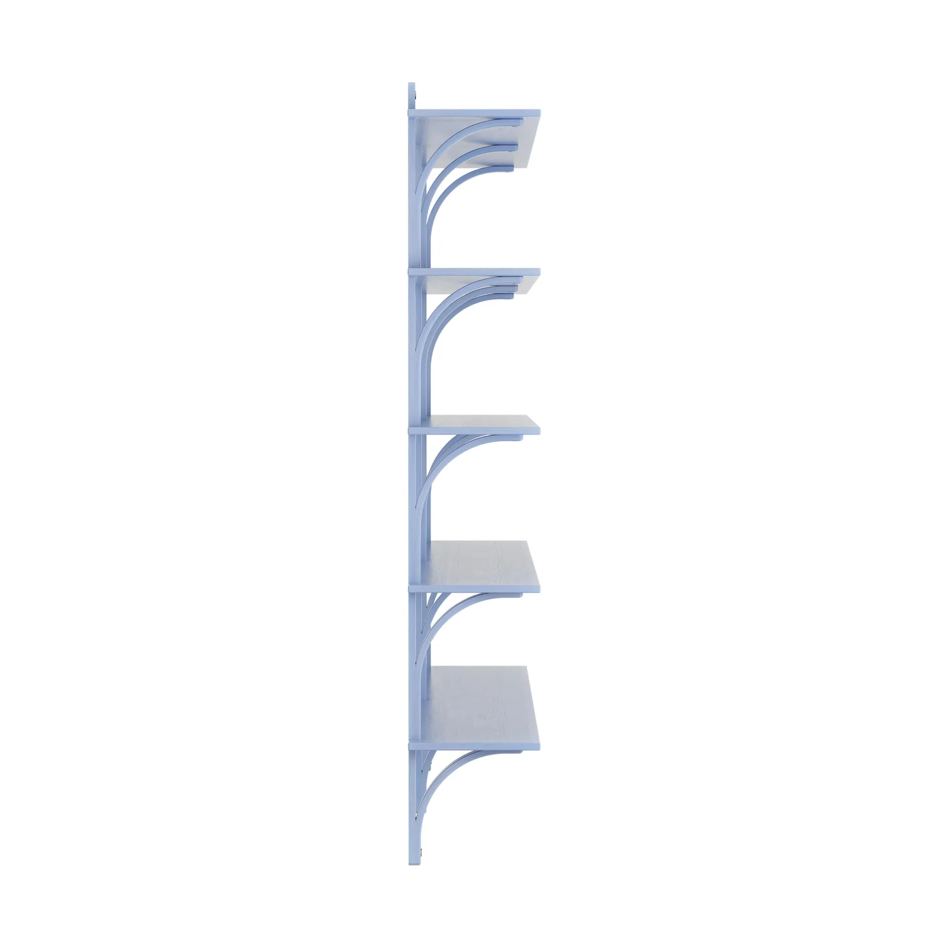 Levi shelf 5 shelves, ILKE Blue-brass, 180 cm Swedese