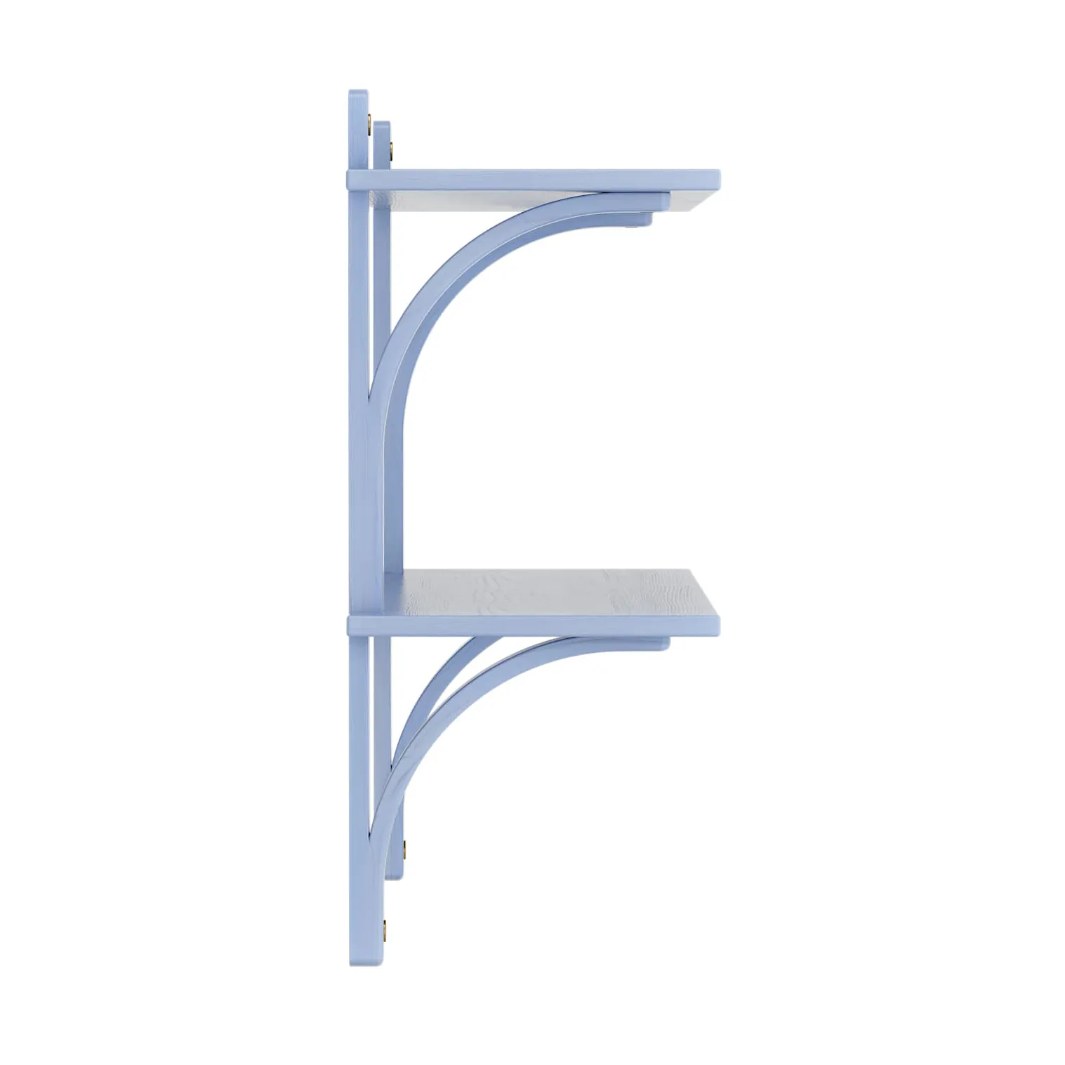 Levi shelf, Ilke blue-brass, 2 shelves, 90 cm Swedese
