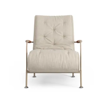 Serpentine armchair - Fabric Romo Linara Rye-nutmeg-tärnsjö Cognac - Swedese