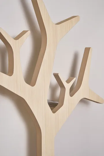 Tree wall wall-mounted coat rack Special Edition 194 cm - White pigmented pine - Swedese