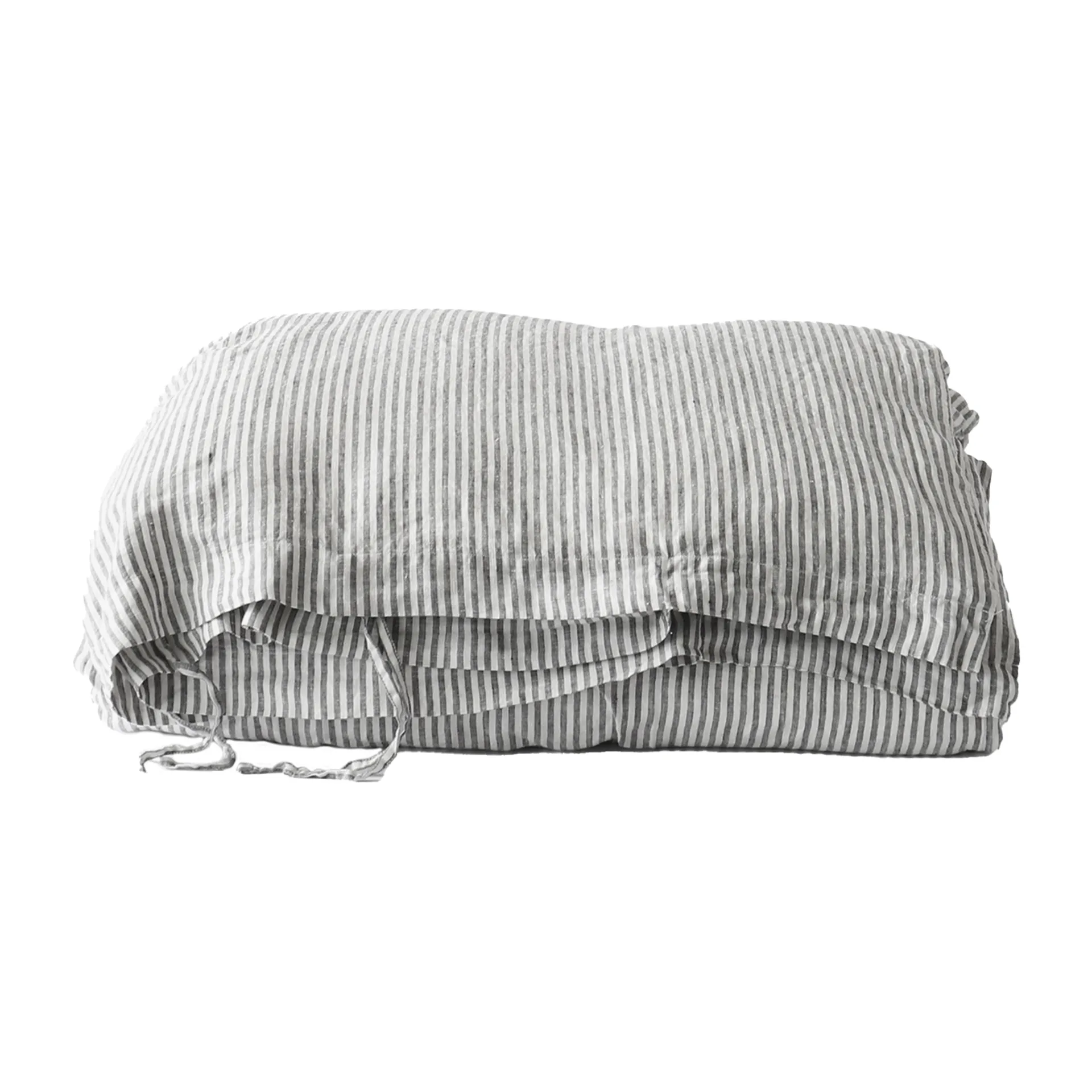 Duvet cover linen 140x200 cm, Grey/white Tell Me More