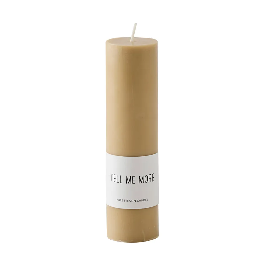 Luna scented candle, Honey, M Ø4x15 cm Tell Me More