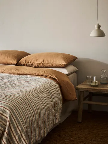 Malva bedspread 180x260 cm - Gray-rust red - Tell Me More