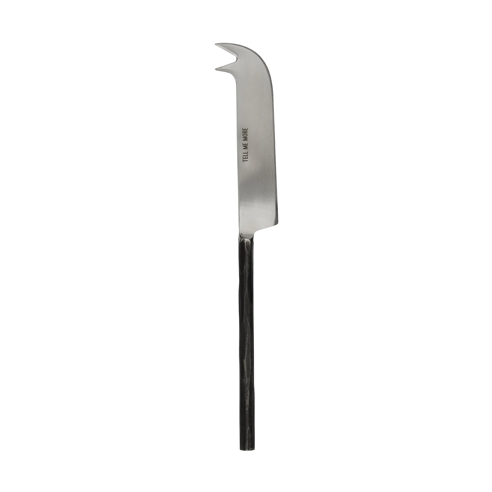 Steel cheese knife large, Unpolished steel Tell Me More