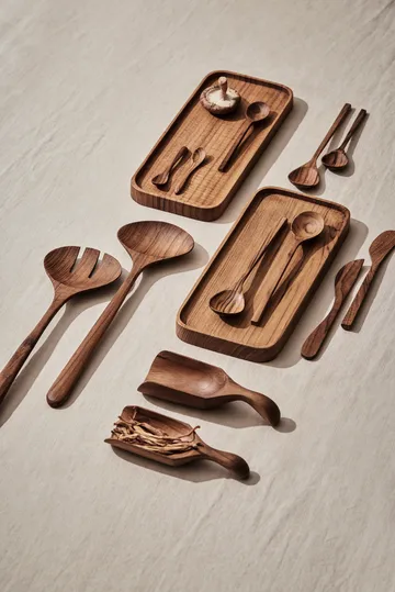 Teak salt spoon - Brown - Tell Me More