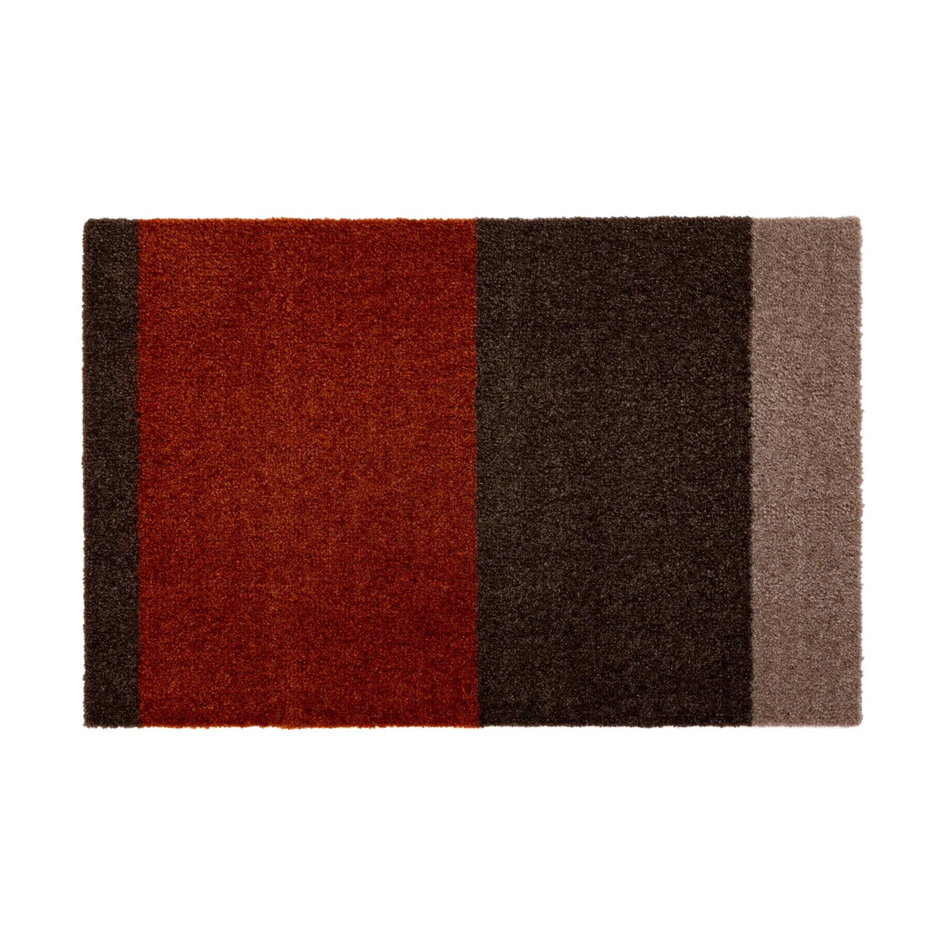 Stripes doormat horizontal, Brown-terracotta. 40x60 cm tica copenhagen