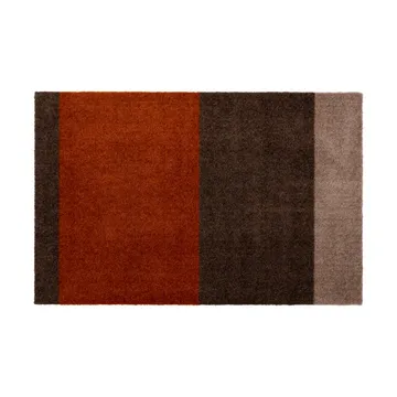 Stripes doormat horizontal - Brown-terracotta. 60x90 cm - tica copenhagen