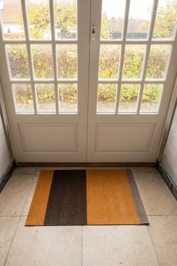 Stripes doormat horizontal - Dijon-brown-sand. 60x90 cm - tica copenhagen