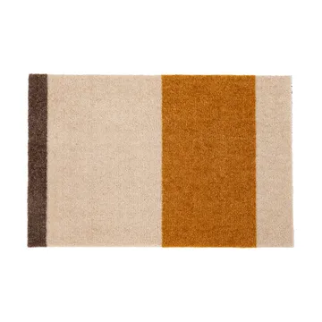 Stripes doormat horizontal - Ivory-dijon-brown. 40x60 cm - tica copenhagen
