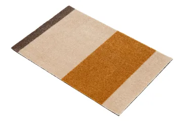 Stripes doormat horizontal - Ivory-dijon-brown. 40x60 cm - tica copenhagen