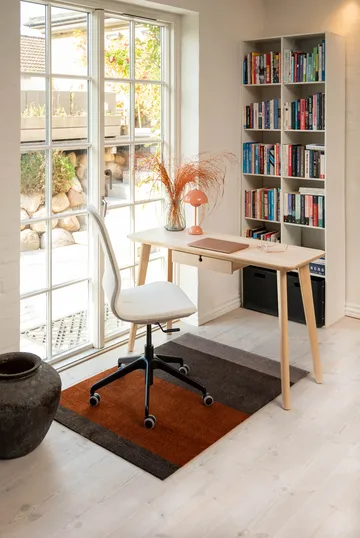 Stripes hallway rug horizontal - Brown-terracotta90x130 cm - tica copenhagen