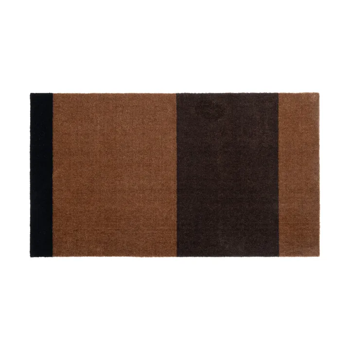 Stripes hallway rug horizontal - Cognac-dark brown-black, 67x120 cm - tica copenhagen