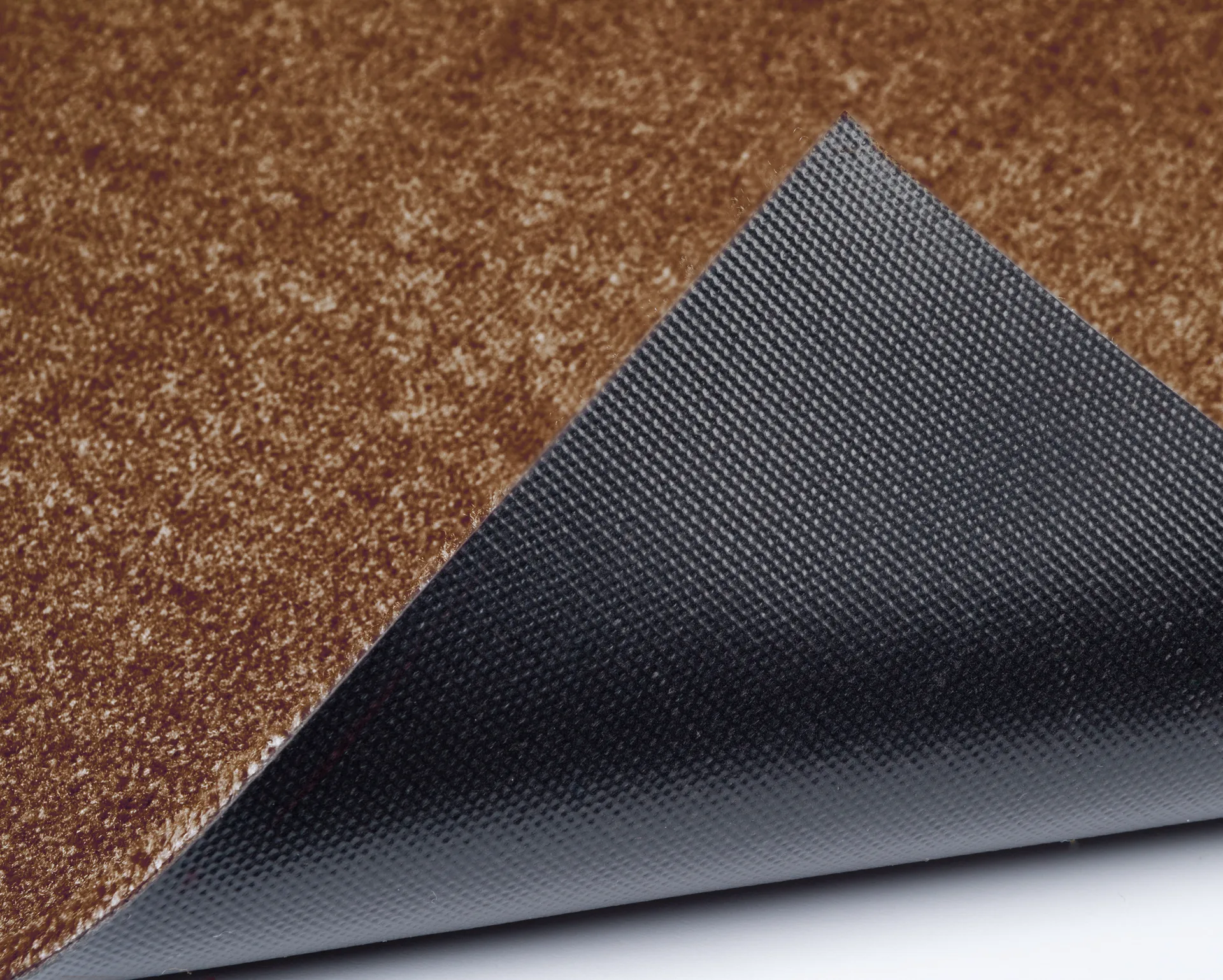 Stripes hallway rug horizontal, Cognac-dark brown-black, 67x120 cm tica copenhagen