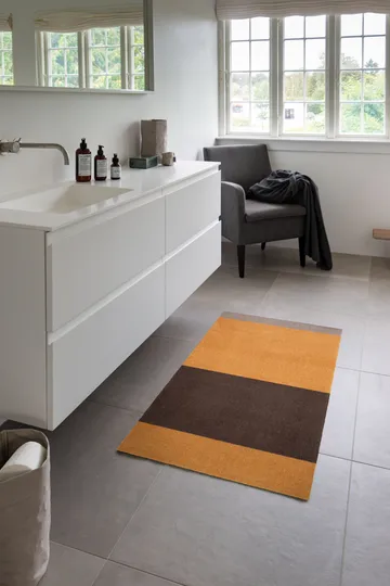 Stripes hallway rug horizontal - Dijon-brown-sand. 67x120 cm - tica copenhagen